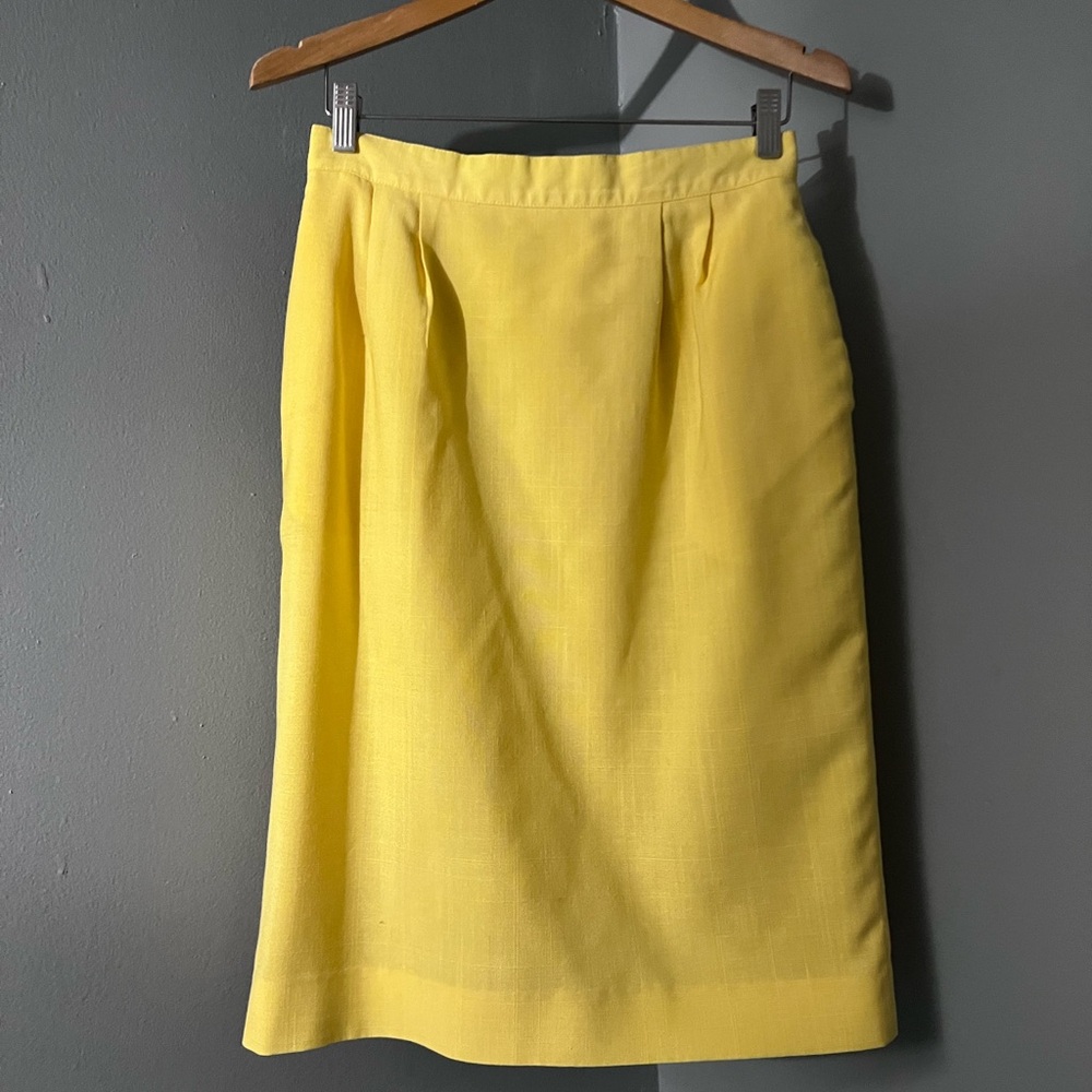 Vintage Made in USA pencil midi skirt high waisted